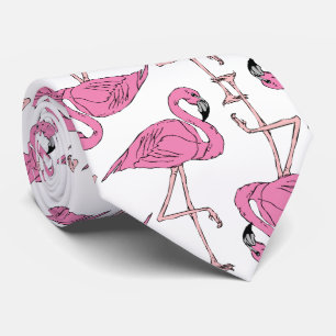 Cravate Modèle flamant rose tendance