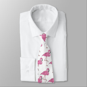 Cravate Modèle flamant rose tendance