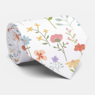 Cravate Modèle Floral fleur sauvage