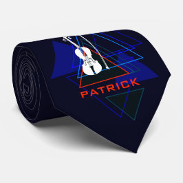Cravate Moderne & Masculine Marine Blue Music Concepteur d