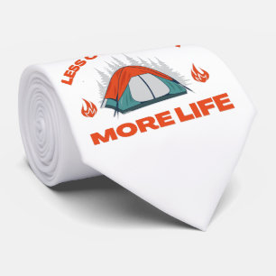 Cravate MOINS DE CONFORT PLUS DE VIE séjour camping