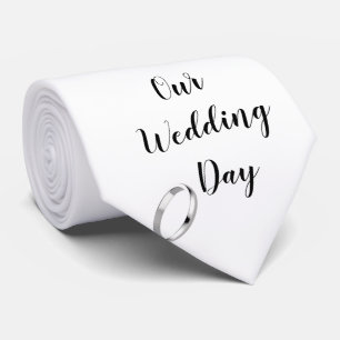 CRAVATE MON **GROOM** AVEC AMOUR LE JOUR DU MARIAGE *CRAVA