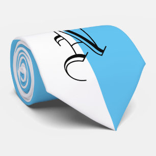 CRAVATE MONOGRAM-BLANC ET TOUTE COULEUR —BK-GROUND CHANG