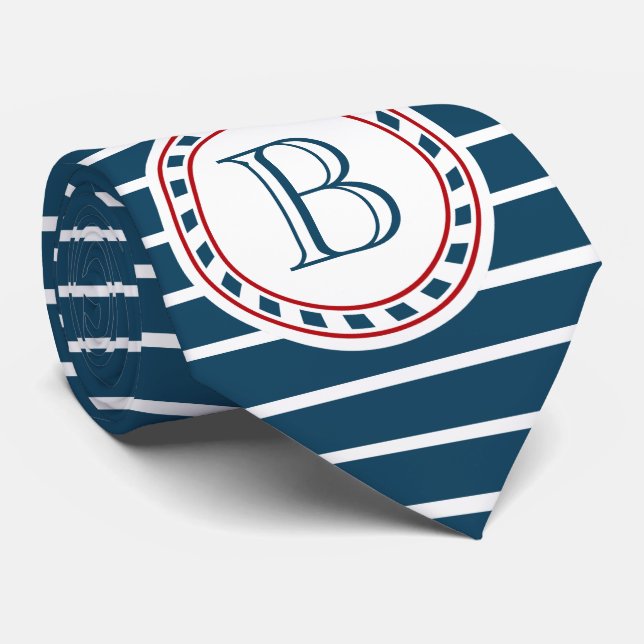 Cravate Monogram design (Roulé)