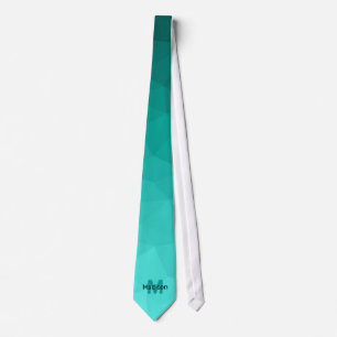 Cravate Monogramme motif de maillage de géométrie de dégra