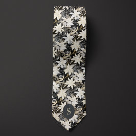 Cravate Monogramme noir, blanc et blanc