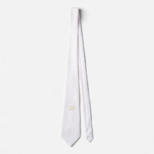 Cravate monogramme pour Diner en Blanc