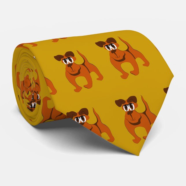 Cravate Montre Chien (Roulé)