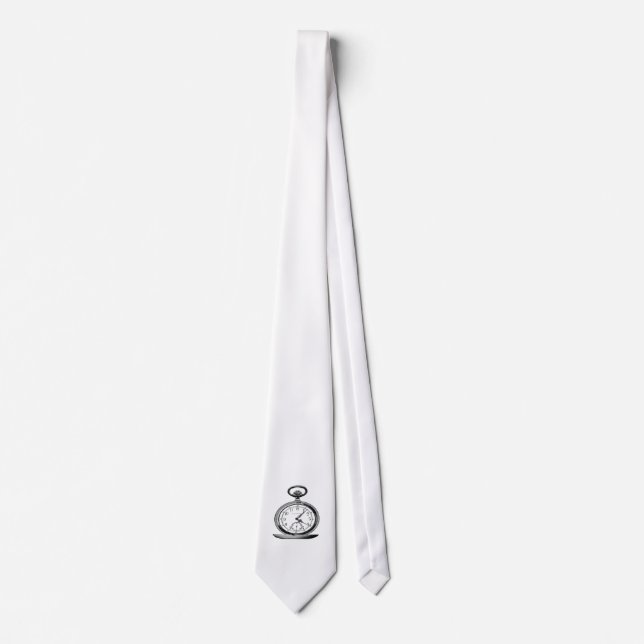 Cravate Montre de poche vintage Cool Fab (Devant)