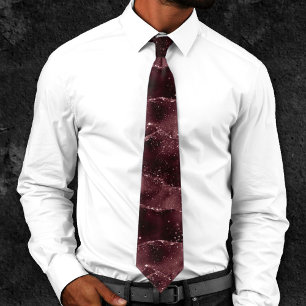 Cravate Moody Agate Vin Bordeaux Sangria Merlot Maroon