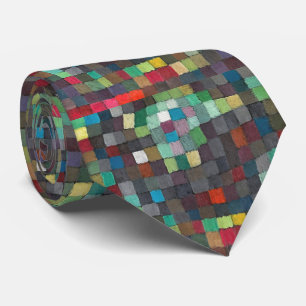 Cravate Mosaïque Moderne – Harmonie de Pixels