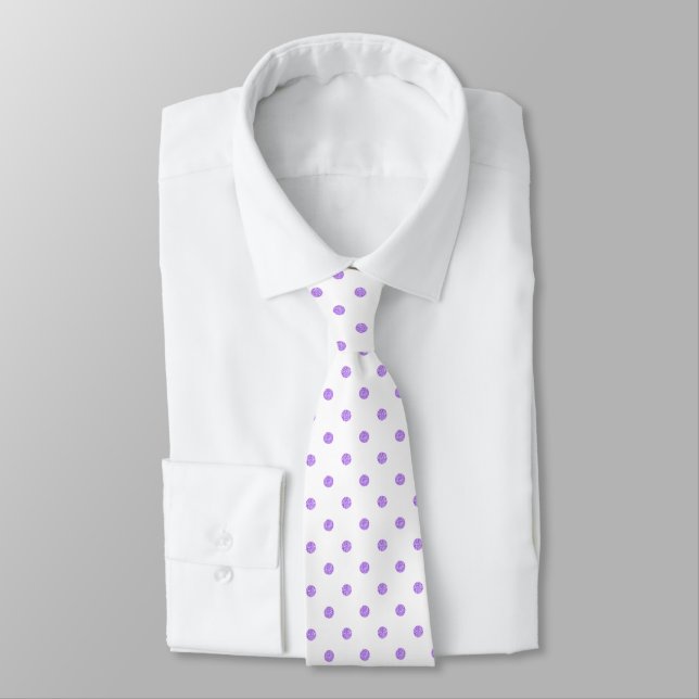 Cravate Motif À petits pois Lavender Purple (Attaché)