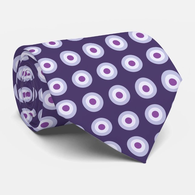 Cravate Motif à points Polka - Violet bleu violet violet l (Roulé)