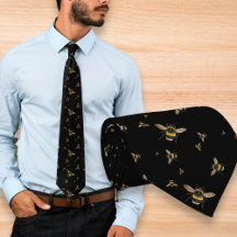 Motif abeilles volantes noir