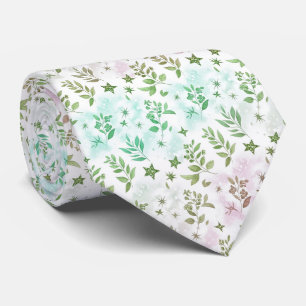 Cravate Motif arc-en-ciel ombré pailleté pastel