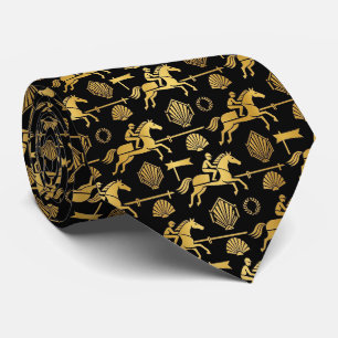 Cravate Motif Art Déco Course Hippique Derby du Kentucky