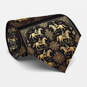 Cravate Motif Art Déco Course Hippique Derby du Kentucky