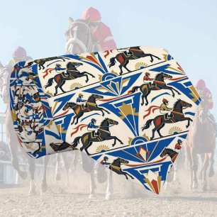 Cravate Motif Art Déco de course de chevaux Derby du Kentu