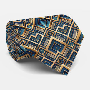 Cravate Motif Art Déco élégant en carrelage