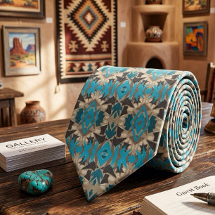 Cravate Motif artistique et couleurs du sud-ouest américai