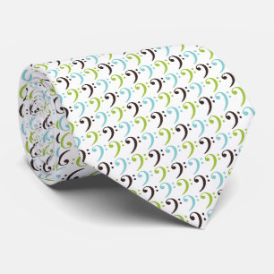 Cravate Motif Bass Clef