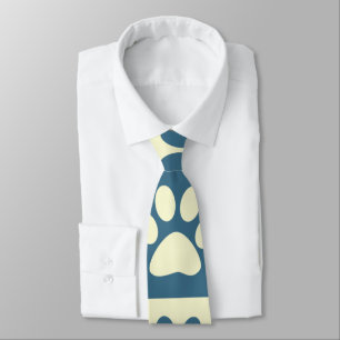 Cravate Motif bleu de patte de contrôleur