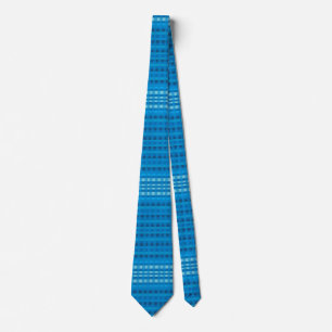 Cravate Motif bleu En vichy