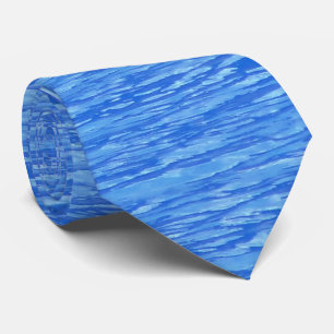 Cravate Motif Blue Water Waves