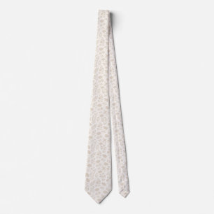 Cravate Motif botanique minimal de luxe