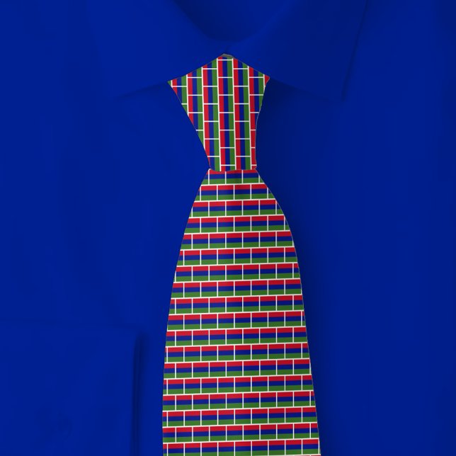 Cravate Motif brique du drapeau de Gambie (Créateur téléchargé)