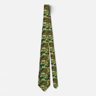 Cravate Motif Camo Woodland