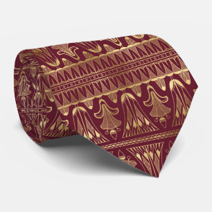 Cravate motif carrelé art déco Bourgogne