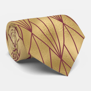 Cravate motif carrelé art déco Bourgogne