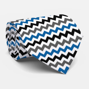Cravate Motif Chevron Arrière - plan bleu gris noir blanc