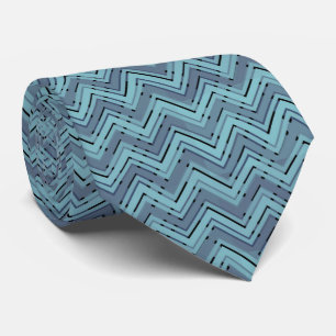 Cravate Motif chevron bleu