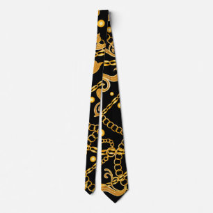 Cravate Motif Classy Golden Chain