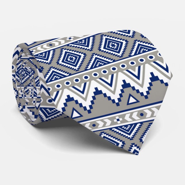 cravate motif cool aztec carrelé (Roulé)