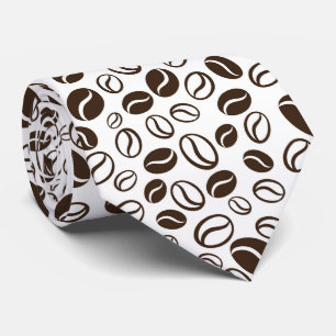 Cravate motif cool carrelé de café