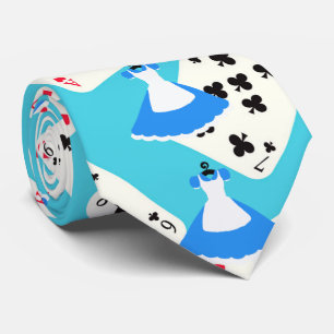 Cravate Motif d'Alice du pays des merveilles
