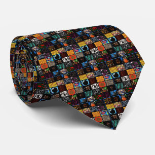 Cravate Motif d'arts pop décoratifs