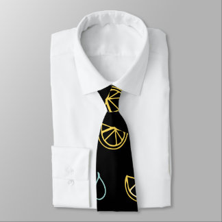 Cravate Motif de baisse de citron