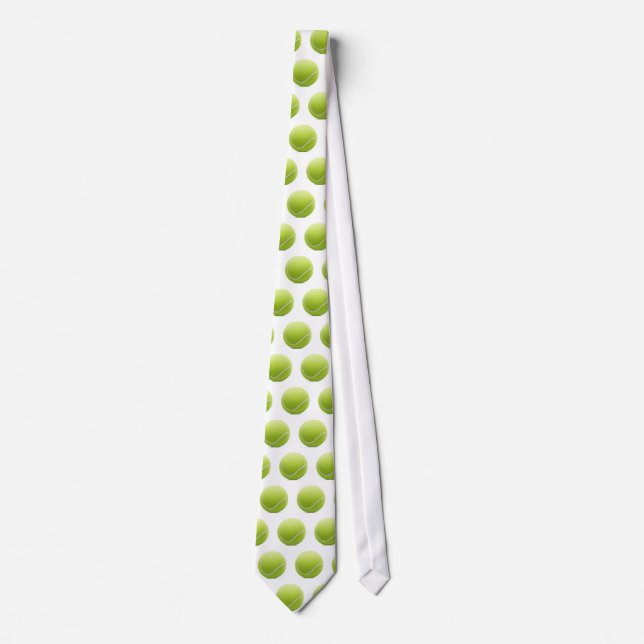 Cravate motif de balle de tennis (Devant)