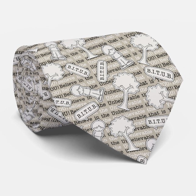 Cravate Motif de BITUB (croyez en incroyable) (Roulé)