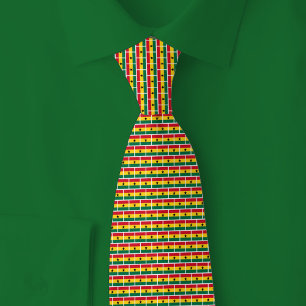 Cravate Motif de brique du drapeau du Ghana