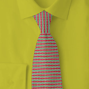 Cravate Motif de brique du drapeau du Suriname