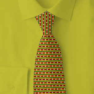 Cravate Motif de brique du drapeau du Zimbabwe