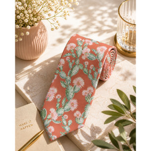 Cravate Motif de cactus sauvage