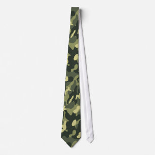 Cravate Motif de camouflage militaire