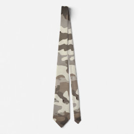 Cravate Motif de camouflage militaire d'hiver