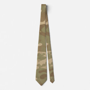 Cravate Motif de camouflage militaire du désert